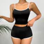 Bộ Đồ Ngủ Màu Trơn Nữ Gợi Cảm Hot Girls Slim-fit Suspender Quần Short Nữ Homewear Suit