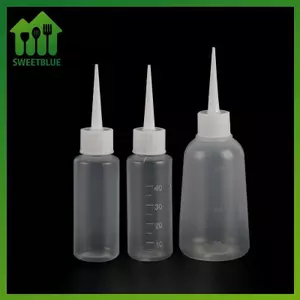 SWEET 5 Chiếc 40 / 100ml Nhựa Trong Suốt Đầu Applicator Chai Bóp Thích Hợp Cho Thủ Công Nghệ Thuật Keo Đa Năng Có Thể Đổ Lại Rỗng n