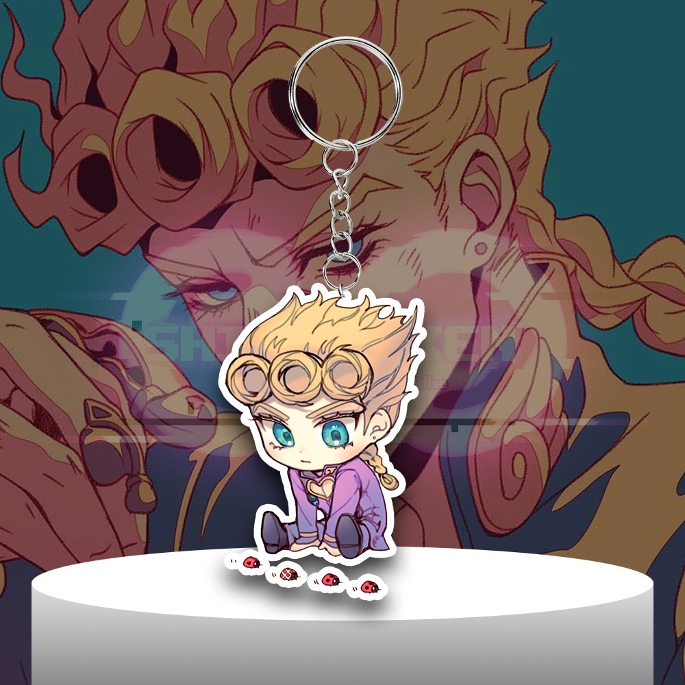 Móc khóa Acrylic Anime JoJo's bicarre Giorno Giovanni-ganci-Móc khóa Acrylic