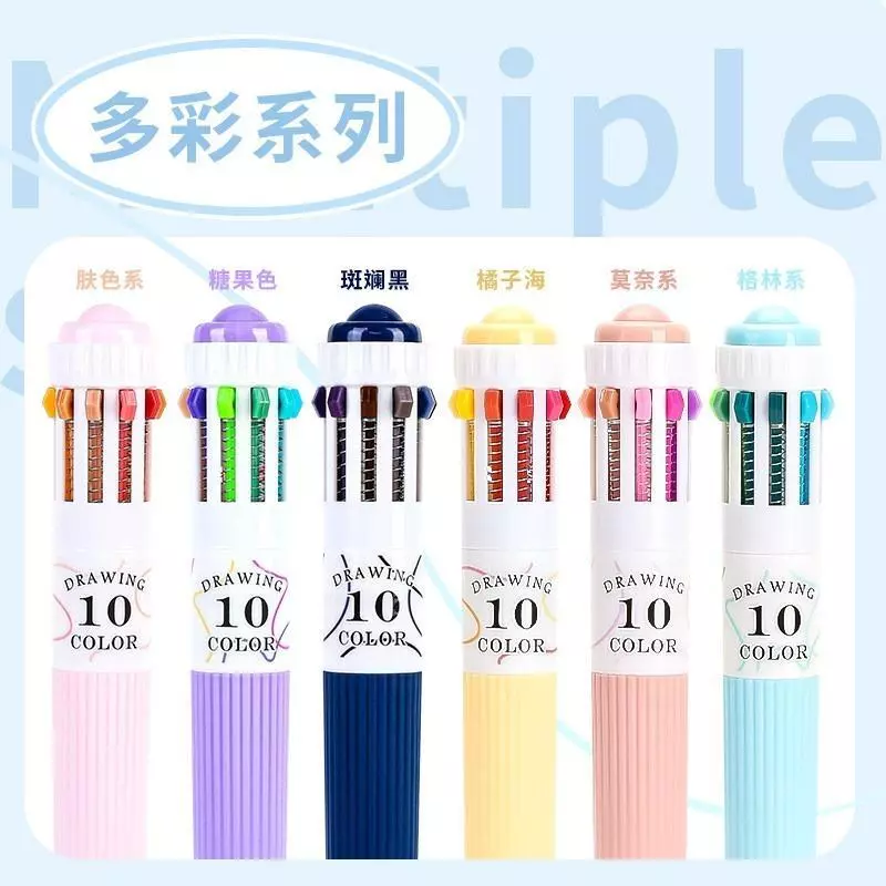 88 Màu Sắc Nhiều Màu Bút Bi Bộ 10 Màu Mỗi Bút 0.8 Mm Viết Vẽ Handmade Tạp Chí Nghệ Thuật
