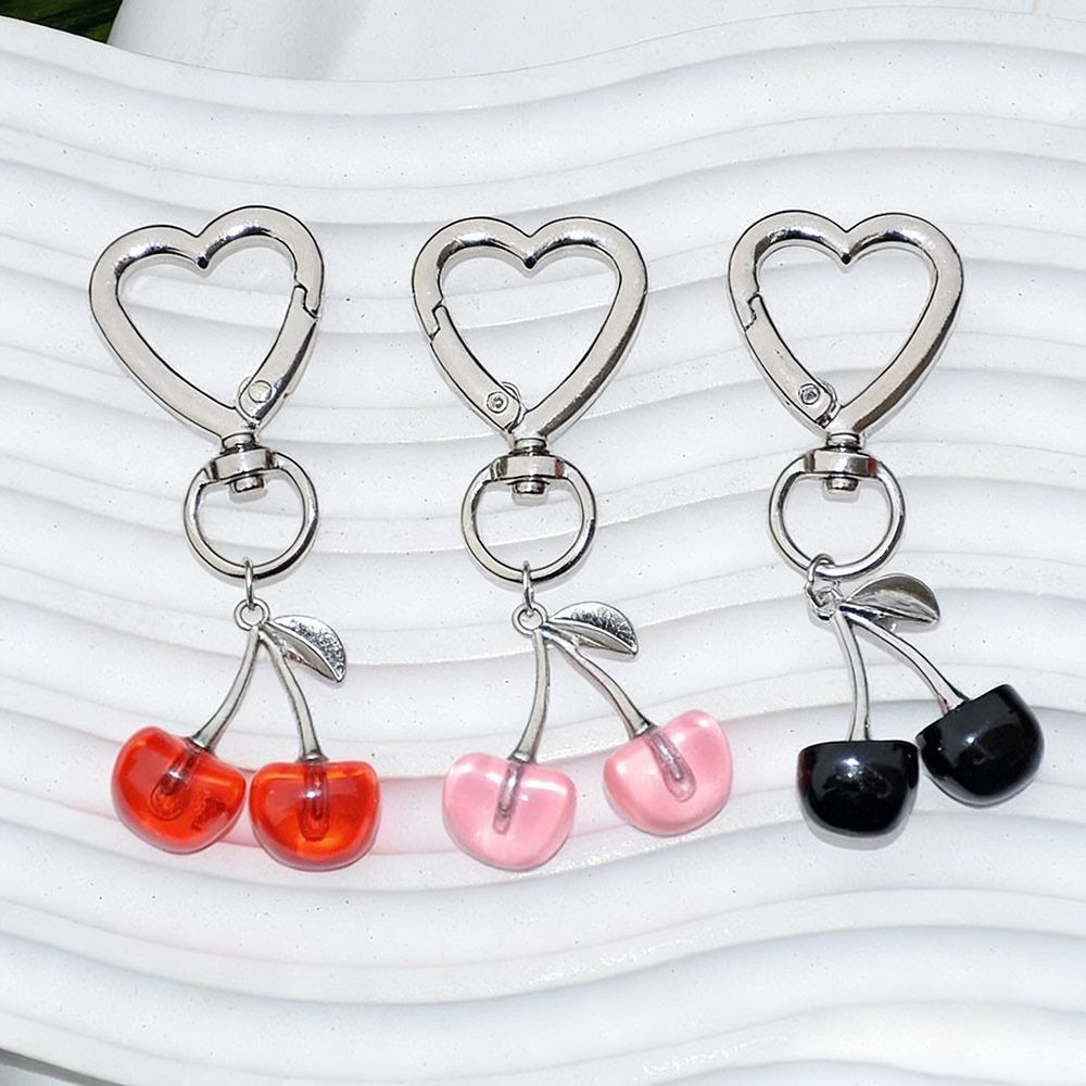 Móc Khóa Trái Cây UMITY, Mô Phỏng Nhựa Trái Cây Anh Đào Móc Khóa, Phụ Kiện Thời Trang DIY Trang Sức Sáng Tạo Túi Phụ Kiện Cho Nữ Bé Gái