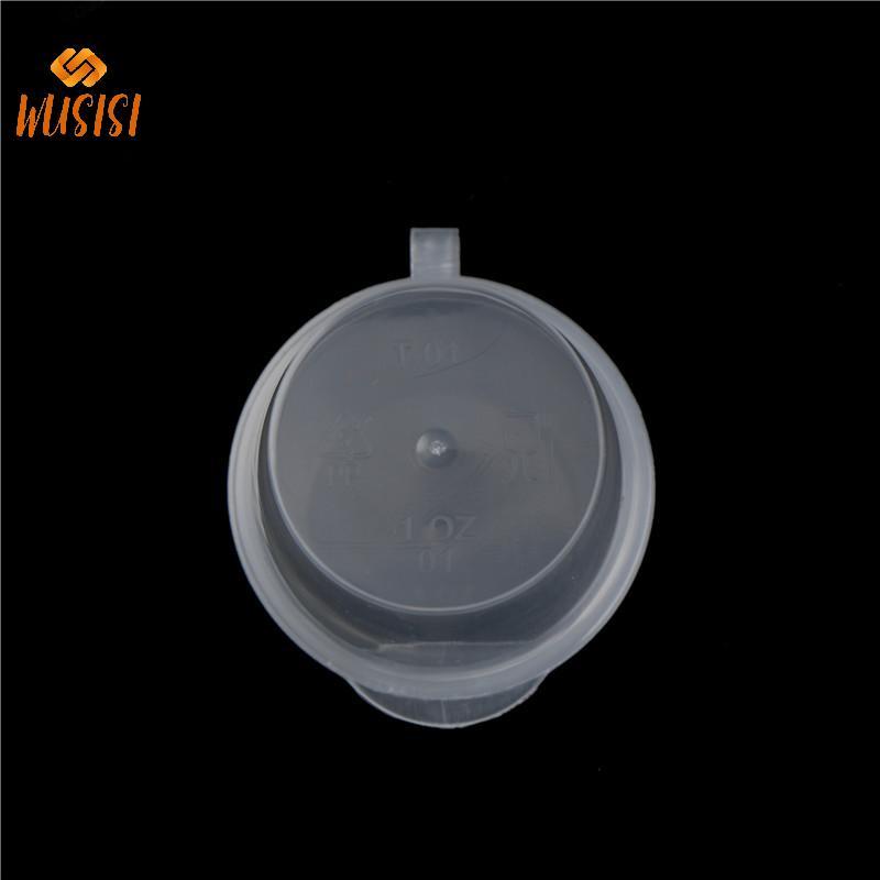 [WUSISI] 100 Chiếc Cốc Nước Sốt Dùng Một Lần Bằng Nhựa Nhỏ Bảo Quản Thực Phẩm Hộp & Nắp Trong Suốt MỚI