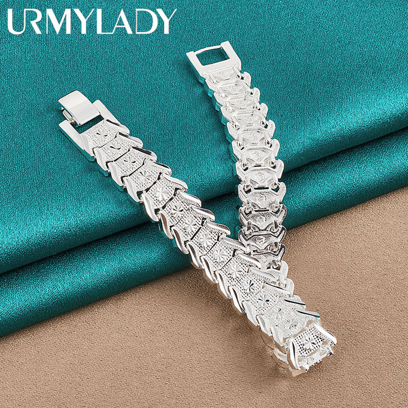 URMYLADY Vòng tay bạc 925 dành cho nam và nữ - Trang sức thời trang