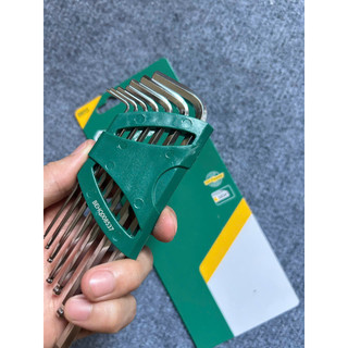 Bộ Hoa Thị Lục Giác Văn Ốc SATA 09702 - 09113 loại dài đầu bi, đầu bông 9 món loại đẹp chịu lực tốt