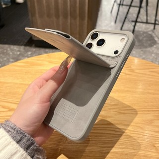 Vỏ điện thoại cho iPhone 16 Pro Max/14 Pro/XR, tích hợp túi đựng thẻ ẩn, 15 khe cắm