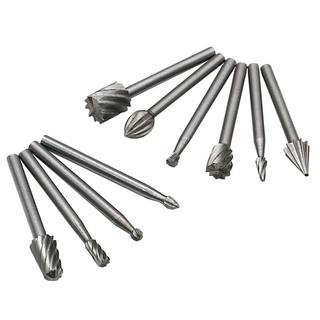 10 CHIẾC HSS Rotary Burr Set để khắc gỗ, Mũi phay cacbua vonfram để khắc và điêu khắc