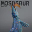 HT3 Lớn Cứng PVC Khủng Long Mô Hình Thực Tế Mosasaurus T-Rex Spinosaurus Kỷ Jura Nhân Vật Hành Động TH3