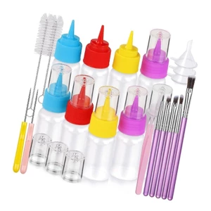 Cc Dụng cụ trang trí bánh quy có nhíp Bóp chai Phễu để nướng bánh