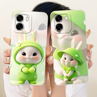 Dành Cho OPPO A6X A6 A6T Pro 4G 5G 2026 Vỏ Bảo Vệ Ống Kính Vỏ Điện Thoại Silicon Mềm Hoạt Hình Mèo Dễ Thương