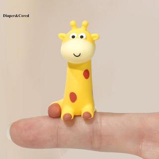 DIAPER & CORED Cao Su Hươu Cao Su Trang Trí Rãnh Dán Hươu Cao Cổ Các Bức Tượng Hoạt Hình Hươu Cao Cổ Mẫu Xe Trang Trí Màn Hình Hiển Thị Trang Trí YTH