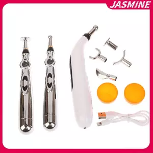 JASMINE Điện Tử Châm Cứu Bút Kinh Tuyến Năng Lượng Châm Cứu Kinh Tuyến Bút Massage Đóng Hộp Lưu Thông Năng Lượng Bút Massage Vật Lý Trị Liệu JASMINE