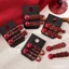 Kẹp Tóc SHUPUN, Chấm Bi Liền Mạch Tóc Barrettes, Mũ Đội Đầu Thời Trang Màu Đỏ Retro Mỏ Vịt Kẹp Tóc Phụ Kiện Tạo Kiểu Tóc