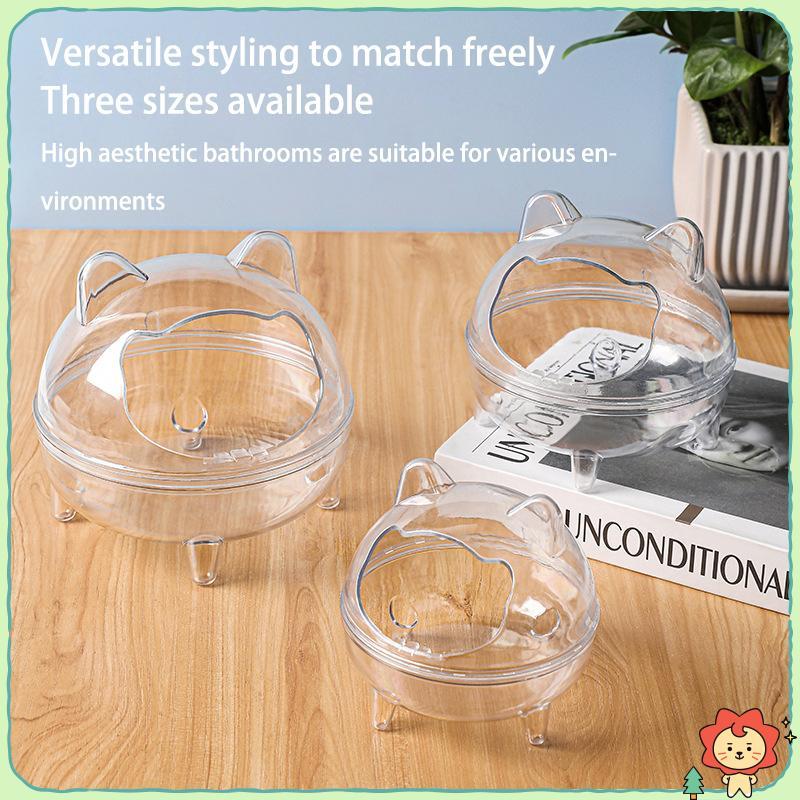 Phòng tắm cát thú cưng nhỏ Hamster, lồng dung tích lớn, ngăn bắn cát, trong suốt, dùng cho gia đình