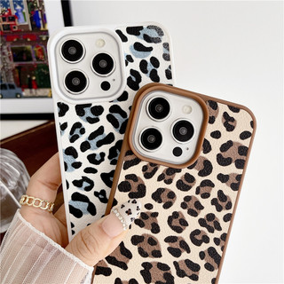 Ốp điện thoại doanh nhân in họa tiết da báo thời trang cao cấp cho iPhone 17 16 15 14 13 12 11 Pro Max Air Cover