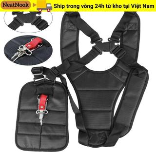 NEATNOOK 1 Chiếc Dây Đeo Dây, Dây Đeo Vai Đôi Có Thể Điều Chỉnh Màu Đen, Cho Máy Cắt Chổi Whipper Máy Cắt Cỏ Dụng Cụ Làm Vườn Đa Năng Bàn Chải Cắt Tông Đơ