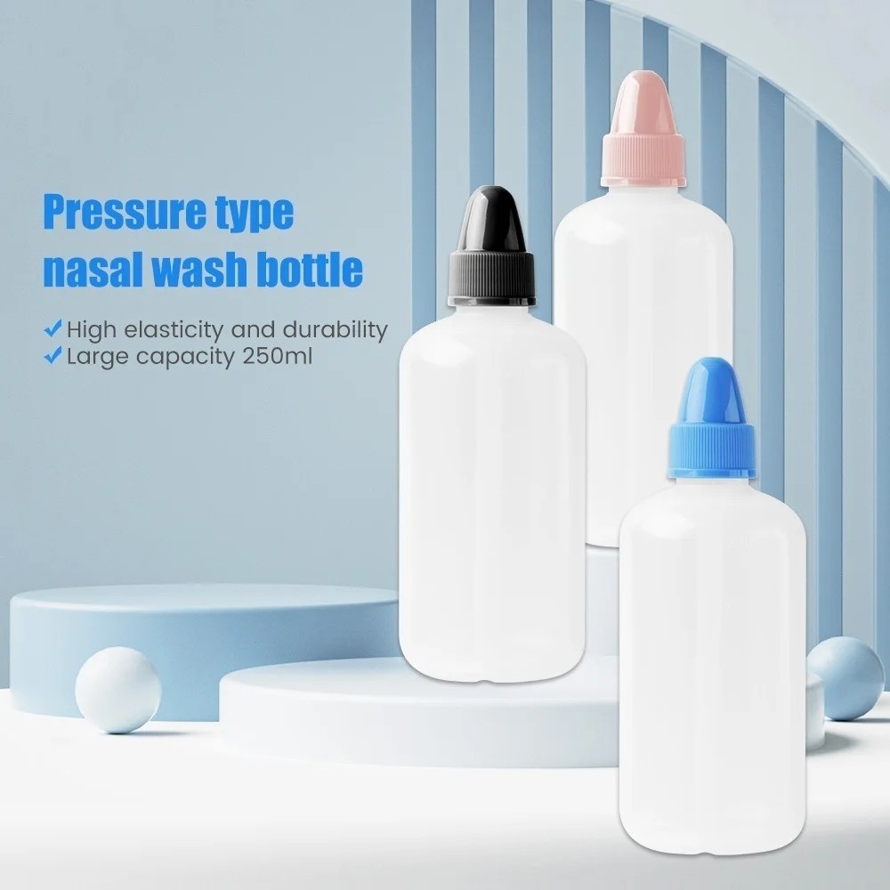 Nồi Neti OUSXA, Máy giặt mũi Sinus Rinse 250ML, Máy tưới mũi nhẹ di động có thể tái sử dụng cho người lớn và trẻ em
