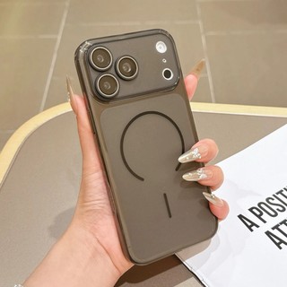 Vỏ sạc không dây mờ cho iPhone 17 Air 16 15 14 13 12 11 Pro Max Vỏ bảo vệ ống kính máy ảnh TPU mềm Vỏ bảo vệ Ốp điện thoại chống sốc