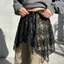 DARON Ren Không Đều Underskirt Slips, Trong Suốt Cao Cấp An Toàn Váy Petticoat, Dạo Phố Hoa Ren Lưới Underskirt Slips Dress Mùa Hè