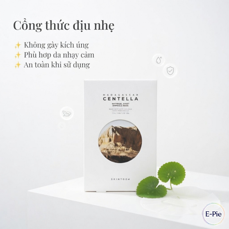 【Nhập khẩu】SKIN1004 Madagascar Centella Mặt nạ Rau Má Hàn Quốc Phục hồi làn da,bổ sung các hoạt chất