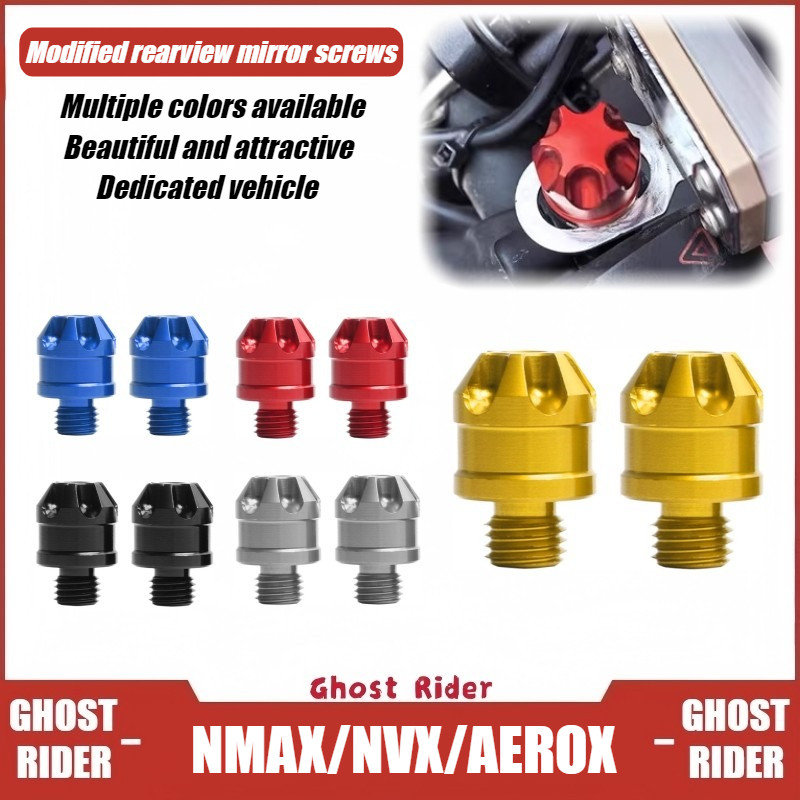 Dành Cho Xe Yamaha NMAX 155 NVX 155 AEROX Gương Chiếu Hậu Xe Máy Lỗ Cắm Vít Bao