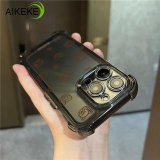 Ốp Điện Thoại Trong Suốt Rilakkuma Dễ Thương Cho iPhone 17 Air 16E 16 15 14 Plus 13 12 Mini 11 Pro Max XS Max X XR 8 7 6 6S Plus SE 2020 2022 Vỏ Mềm Chống Sốc Bốn Cánh Đơn Giản