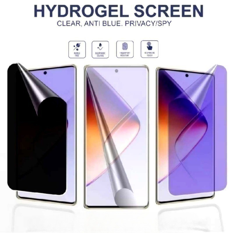 3 Miếng Dán Hydrogel Mềm Chống Gián Điệp Riêng Tư Cho Poco M6 M7 M8 Plus Pro 4G 5G Chống Ánh Sáng Xanh Và Mờ Phim Mờ HD Bảo Vệ Màn Hình