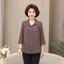 Áo sơ mi cotton lụa cho người trung niên mùa hè, thiết kế ba phần tư tay, size lớn
