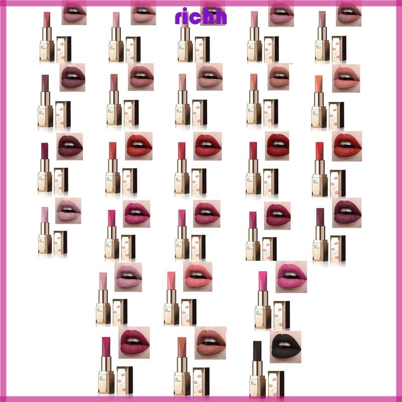 ⚝⚝Son môi Richh Velvet Dễ dàng đeo Kem dưỡng ẩm Lip Stick Matte Lip Makeup Cosmetics