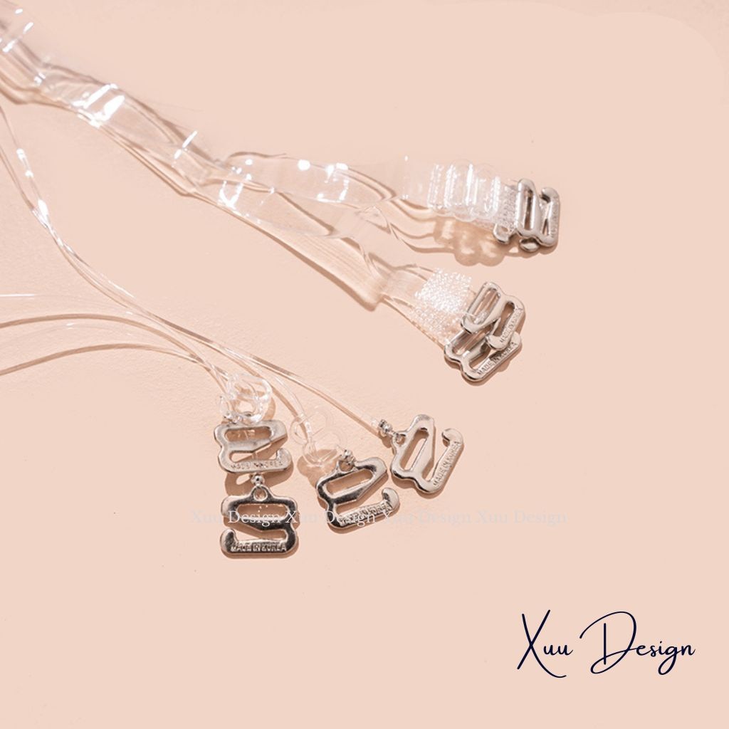Dây quai áo lót ngực nhựa dẻo trong suốt Thời trang thiết kế XUU DESIGN