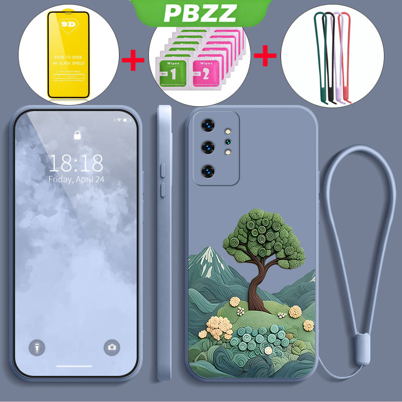 Có Vỏ Phim Mềm Cho SAMSUNG note 10 plus note 10 pro note 10 lite Vỏ Điện Thoại Vỏ Mềm Silicon Lỏng Chống Sốc Thiết Kế Mới Thẩm Mỹ Manga Cây YTMLS01