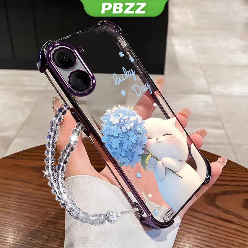 Ốp Lưng Cho xiaomi POCO X7 PRO 5G POCO X7 4G 2024 REDMI A5 4G Vỏ Điện Thoại Vỏ Mềm Silicon Chống Sốc Thiết Kế Mới Thẩm Mỹ Trong Suốt Hoạt Hình Vòng Tay Mèo Cho Bé Gái SJSLLSHM01