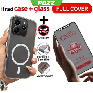 Vỏ kính cường lực chống riêng tư bằng gốm sứ 2 trong 1 màu thạch cho REDMI NOTE 13 14 4G REDMI NOTE 13 15 14 PRO plus 5G Vỏ điện thoại thiết kế mới thẩm mỹ GDMKFBS03