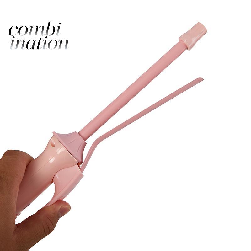 Máy uốn tóc điện mini 9mm lớp phủ gốm, unisex, tạo kiểu tóc, công suất 20W