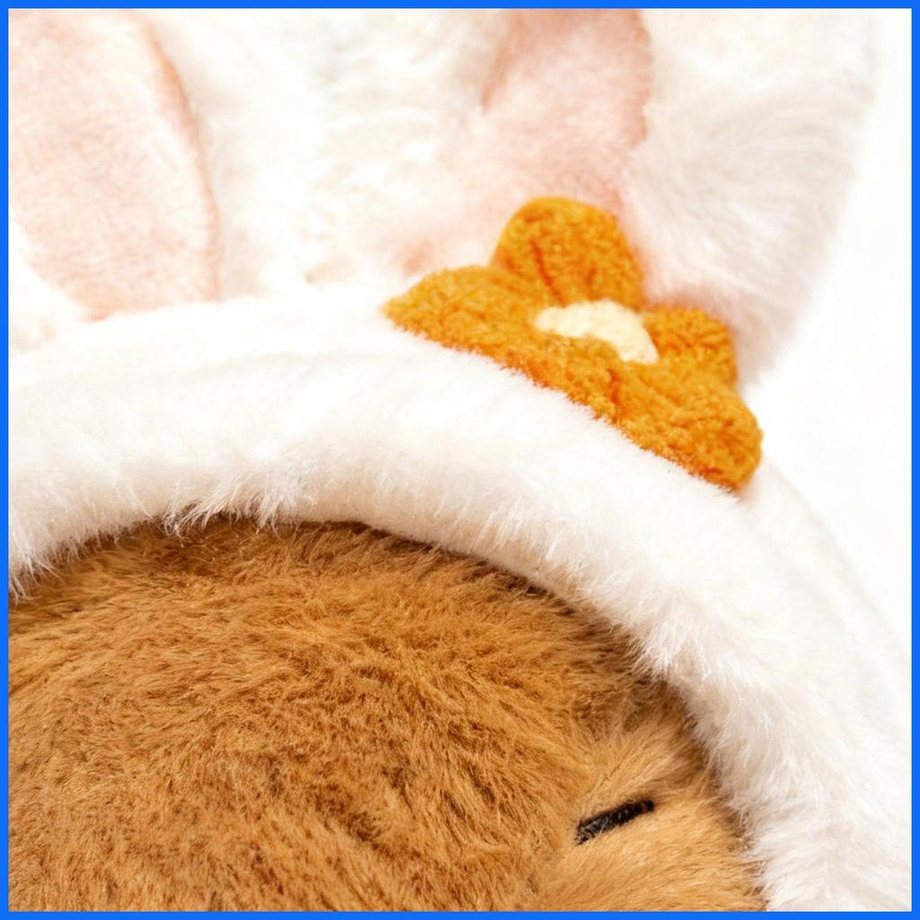 Capybara Thú Nhồi Bông 20cm Búp Bê Cốg Có Thể Giữ Trứng Phục Sinh Thú Nhồi Bông Búp Bê Với Thỏ Tai Mũ Cho Gia Đình junlavn