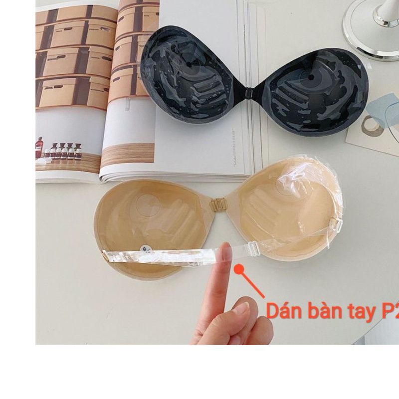 ÁO BRA DÁN NÂNG NGỰC SILICON CÀI TRƯỚC KHÔNG GỌNG HÌNH BÀN TAY P29 BC - Sam Botique