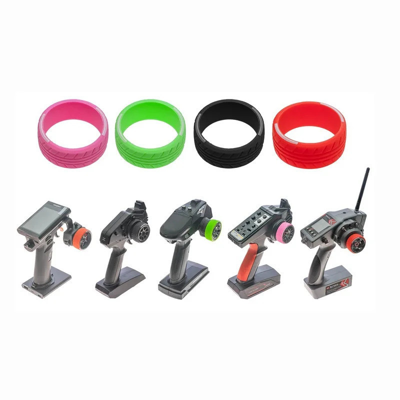 Vỏ Vô Lăng Silicon Cho Máy Phát RC - Tay Cầm Đa Năng Cho Futaba NB4, 7PX, Traxxas TQi, Sanwa - Chống Trơn Trượt & Thoải Mái