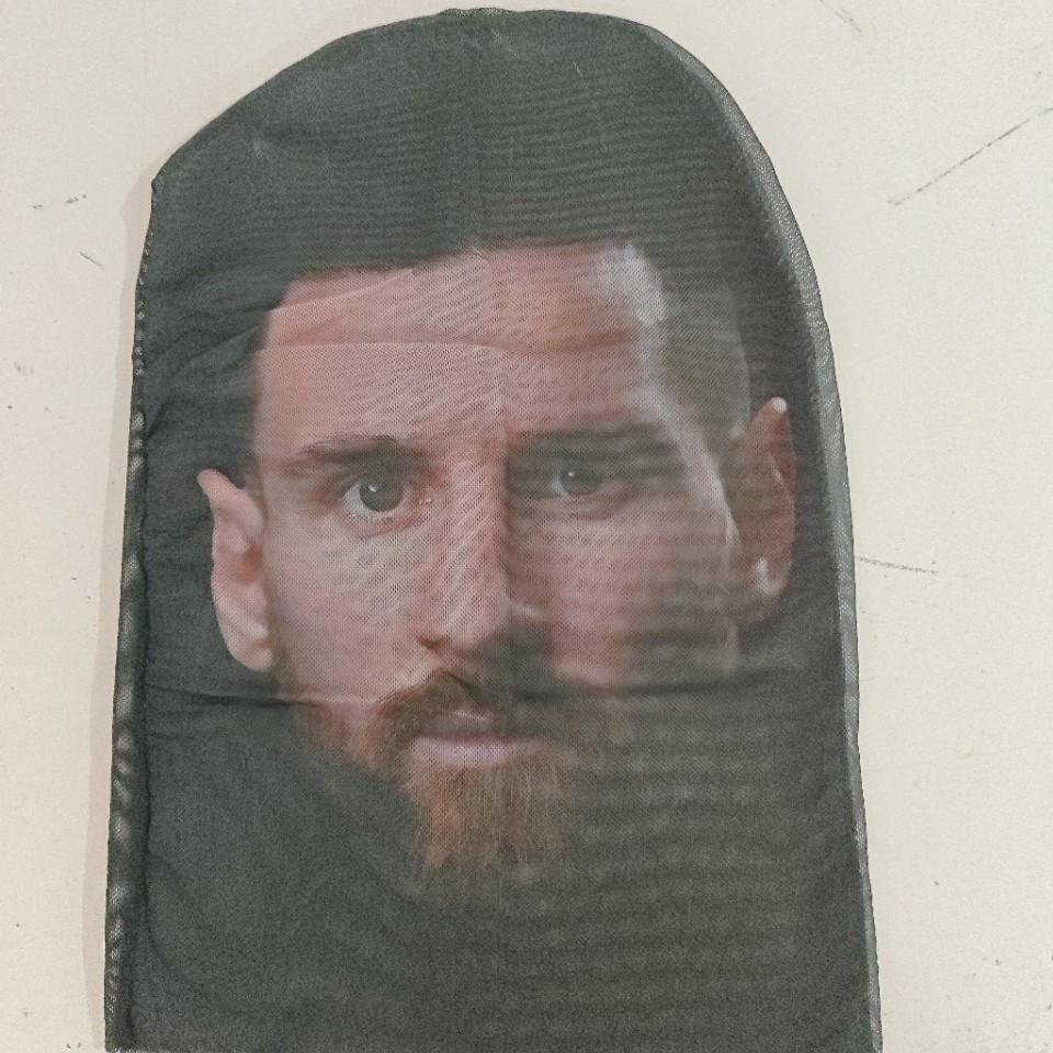 Mũ trùm đầu hình nhân vật nổi tiếng messi, ronaldo mặt nạ Cosplay MALAN