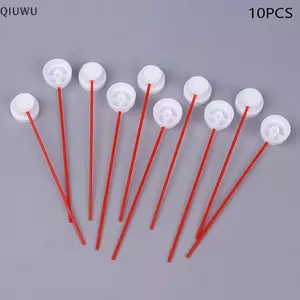 QIUWU 10 CÁI -Paint Caps Fit Female Can, Nắp kim- Vòi phun- Vòi phun sơn- Đầu sơn Ống mỏng màu đỏ.