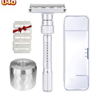 Dao cạo râu inox 304 cánh buớm đúc nguyên khối, 9 chế độ cạo + TẶNG 5 lưỡi