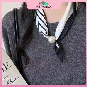 MYPANDA Ngọc Trai Pháp - Khăn lười nữ với mặt dây chuyền, thêm phần ấm áp cho xương đòn