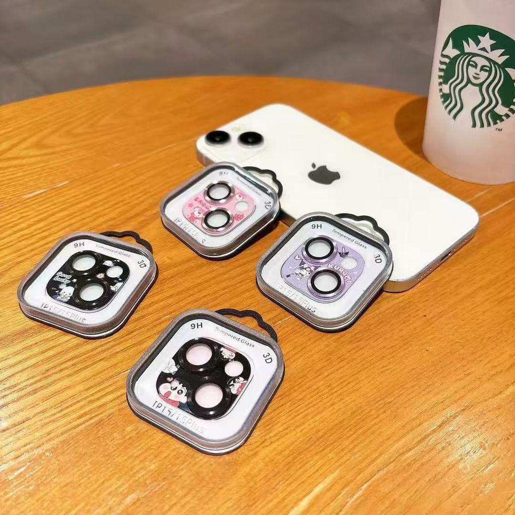 Miếng dán ống kính IPhone 17 Pro max Miếng dán bảo vệ Armor Apple 16Pro KT Cat Crayon Shin-Chan Kuromi 15 PM 14 Phim bảo vệ ống kính