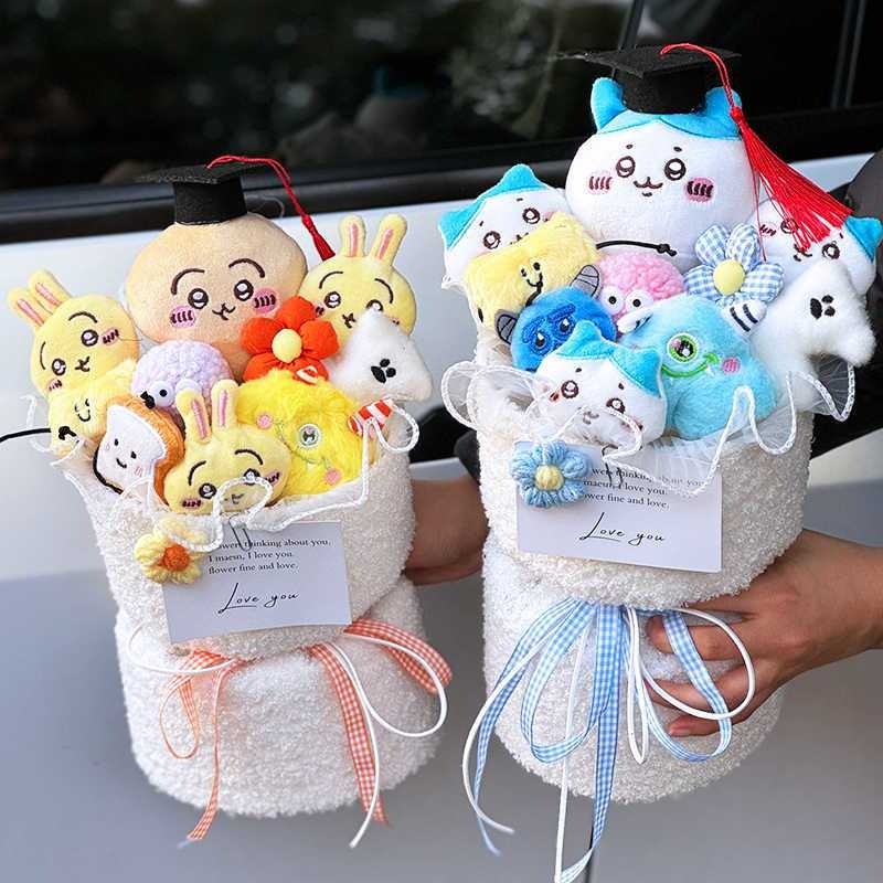 Chiikawa Usagi Hachiware Hangyodon Có Mũ Tốt Nghiệp Búp Bê Sang Trọng Bó Hoa Tốt Nghiệp Cho Lễ Tốt Nghiệp Quà Tặng Ngày Nhà Giáo