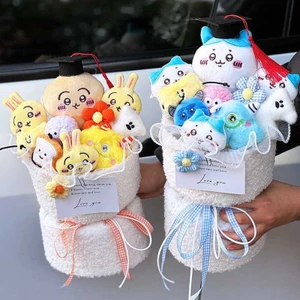 Chiikawa Usagi Hachiware Hangyodon Có Mũ Tốt Nghiệp Búp Bê Sang Trọng Bó Hoa Tốt Nghiệp Cho Lễ Tốt Nghiệp Quà Tặng Ngày Nhà Giáo