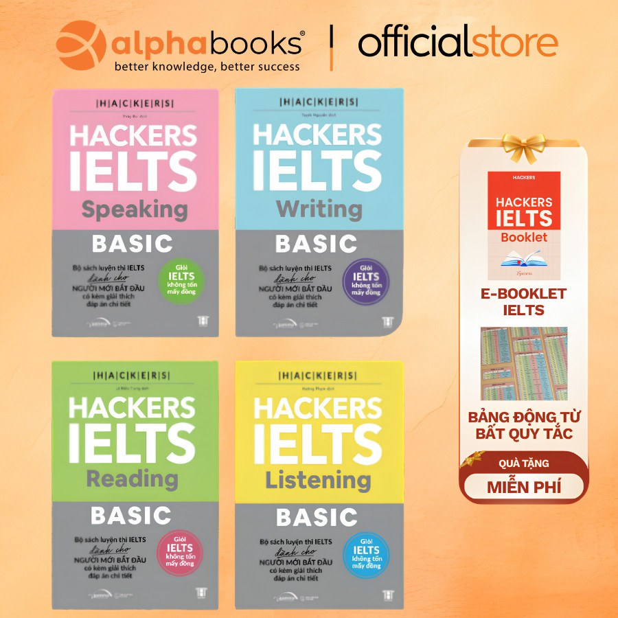 Sách – Hackers IELTS Basic (Reading + Listening + Writing +