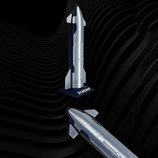 ZTHOME Premium Starship Model Space X Starship Model Space Vehicle Trang trí bàn làm việc sưu tập Đồ chơi mô hình trẻ em Quà tặng HOT