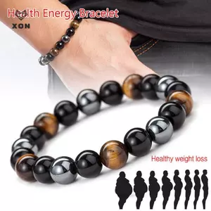 Vòng tay hạt đá Hematite nam châm - Trang sức thời trang