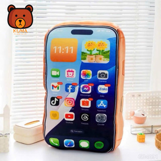 Gối Bông Hình Điện Thoại 3D iP 17 Cao Cấp-Gối Ôm Thú Nhồi Bông Siêu Mềm Mịn Cute Decor Phòng 27-70cm