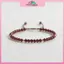 Vòng tay bện unisex handmade với hạt đá hematite tự nhiên 4mm, điều chỉnh size dễ dàng, phù hợp cho ngày lễ và đi biển.