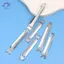 HFTOY 10 Chiếc Kim Loại Bên Trong Flex Khung Kiss Clasp Lo Cho DIY Craft Ví Đựng Tiền Xu Túi Xách Bản Lề Kiss Clasp May Làm Phần Cứng ~