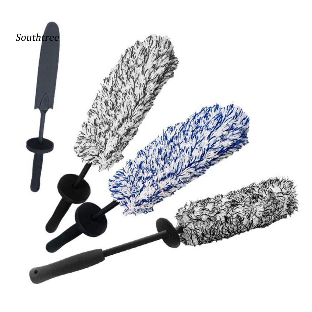 SOU _ Bàn chải lốp làm sạch bánh xe ô tô 42cm Bàn chải bánh xe ô tô sợi nhỏ – Dụng cụ làm sạch vành lốp bằng sợi tổng hợp mềm Dụng cụ rửa xe đa chức năng cho lốp dễ dàng cho khu vực Đông Nam